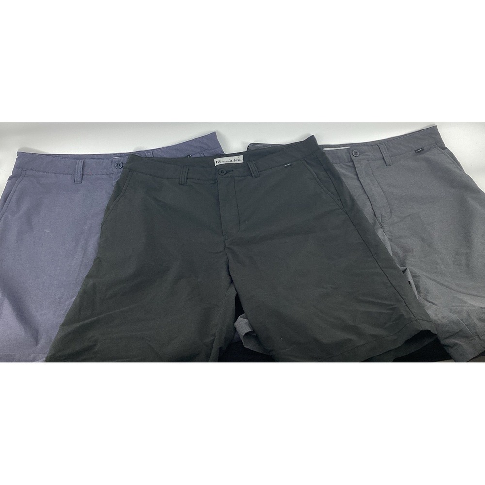 3 Pair Travis Matthew Shorts Men's 36 Black Polyester Spandex Golf Sport